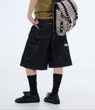 PRTN)Western Carpenter Bermuda Denim Shorts