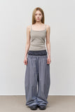 Tale Striped Sagging Pants