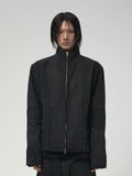 WAX COATED BIKER JACKET