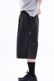 Broher rivet double-knee bermuda pants