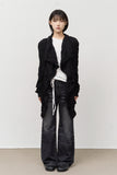 (W) Raven Wrinkled Cardigan