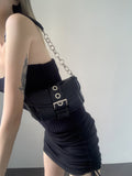 Becky Buckle Chain Bag