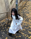 MILLI FRILL SHIRRING LONG SK