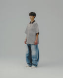 Striped Raglan Half-Zip Polo