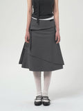 DRAPED LAYERED SKIRT