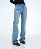 PRTN)Classic mid-rise straight jeans