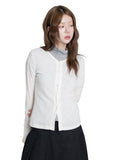TWISTED BUTTON CARDIGAN