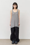(W) Thin Striped Sleeveless