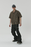 OBLIQUE PATCH DENIM PANTS