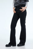 PRTN)High-rise slim flare jeans