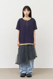 Kenz Buckle Layered Top