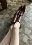 skinny vintage western boots