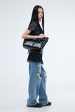 Curd Eyelet Shoulder Bag