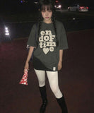 END OF TIME Lace Short Sleeve T-shirt