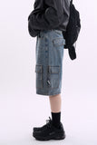 Code cargo bermuda denim pants