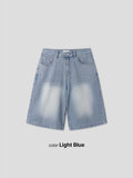 Surf Stripe Bermuda Denim Shorts
