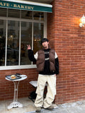 Grunge Leather Cargo Pants