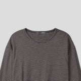 Log Crop Stripe Long Sleeve