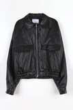 Mellow Crop Leather Jumper