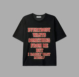 From Me Lettering Crop Short Sleeve T-Shirt