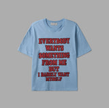 From Me Lettering Crop Short Sleeve T-Shirt