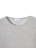 Obdic U-Neck See-Through Linen Long Sleeve