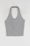 Thin halter sleeveless