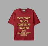 From Me Lettering Crop Short Sleeve T-Shirt