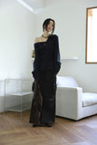 Double cargo long skirt