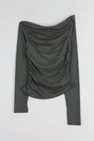 Lien off shirring tee