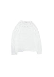 Loop Slub Eyelet Long Sleeve