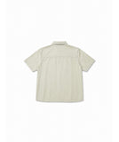Fit Cation Crop Dyeing Short Sleeve Shirt