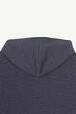 Slub Crop Hood Zip-Up