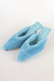 Pastel fur stilettos