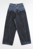 Unwrap front pocket denim