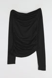 Lien off shirring tee