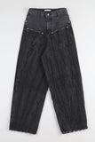 Unwrap front pocket denim
