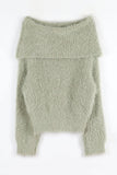Sol-ip fur shoulder knit
