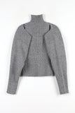 Weup shoulder slit knit