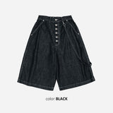 Jane Loaf Non-Faded Bermuda Denim Pants