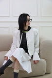 Cotton pleated skirt