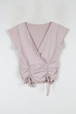 Summer High Wrap Crop Tee