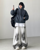 Prison Dyeing Crop Hoodie