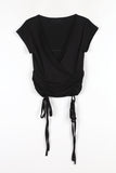 Summer High Wrap Crop Tee
