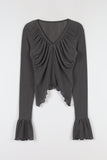 Crepe Shirring Tee