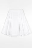 Cotton pleated skirt
