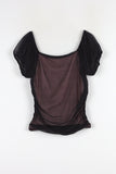 Louis puff mesh top