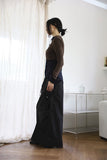 Double cargo long skirt