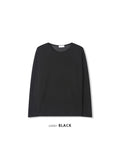 Obdic U-Neck See-Through Linen Long Sleeve