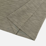 Niel Slub Roll-up Henley Neck Long Sleeve